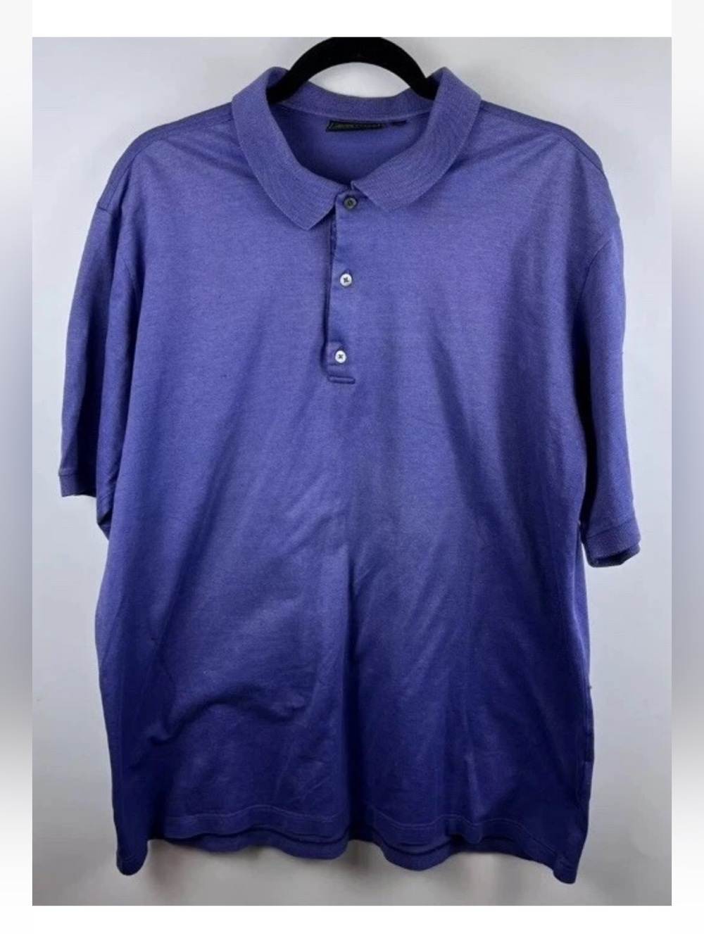Bobby Jones Collection Mens Large Dusty Blue Golf Polo Shirt Cotton FLAWS Dad